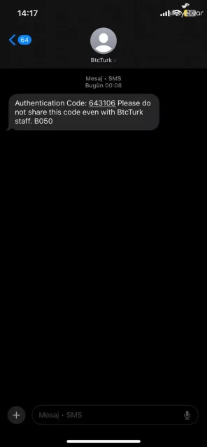 BtcTurk adıyla gelen şüpheli SMS’ler endişe yarattı